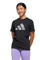adidas t-shirt bawełniany dziecięcy nadruk czarny JI6733