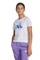 adidas tricou copii print alb JI9089