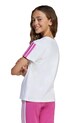 adidas t-shirt bawełniany dziecięcy JN6494 biały