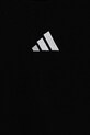 Дитяча бавовняна футболка adidas чорний JJ0946