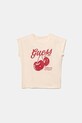 Dječja majica kratkih rukava Guess print bež J5GI00.K6YW4.PPYA