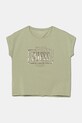 Guess maglietta per bambini tessuto elasticizzato verde J5GI18.K6YW4.PPYA