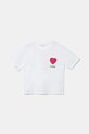 Детская хлопковая футболка Guess аппликация белый J5GI23.K8HM4.PPYA