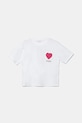 Guess t-shirt bawełniany dziecięcy aplikacja biały J5GI23.K8HM4.PPYA