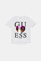 Guess tricou copii imprimeu alb J5GI26.K6YW4.PPYA