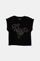 Guess tricou din bumbac pentru copii imprimeu negru J5GI32.K8HM4.PPYA