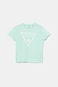 Детская хлопковая футболка Guess хлопок бирюзовый J5GI36.JA914.PPYA