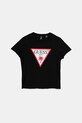 Детская хлопковая футболка Guess хлопок чёрный J5GI36.JA914.PPYA