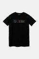 Guess maglietta per bambini tessuto elasticizzato nero J5GI38.J1314.PPYA