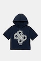 Guess bluza bawełniana dziecięca z kapturem granatowy J5GQ02.KA6R4.PPYA