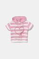 Guess tricou copii imprimeu roz J5GQ05.KBOR4.PPYA
