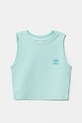 Дитячий топ adidas Originals JI5787 бірюзовий SS25