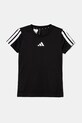 Дитяча футболка adidas JJ5031 чорний SS25