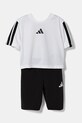 adidas compleu copii JJ5041 alb SS25