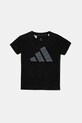 Дитяча футболка adidas візерунок чорний JC9781