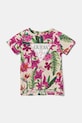 Guess t-shirt dziecięcy z elastanem różowy K5GI06.K6YW4.PPYA