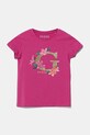 Guess tricou copii print roz K5GI08.K6YW4.PPYA