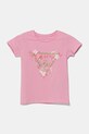 Детска тениска Guess памук розов K5GI14.K6YW4.PPYA