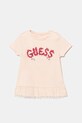 Guess tricou copii imprimeu bej K5GI21.K6YW4.PPYA