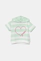 Guess tricou copii imprimeu turcoaz K5GQ03.KBOR4.PPYA