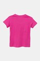 adidas t-shirt bawełniany dziecięcy JE1386 różowy SS25
