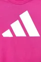 Dziewczynka adidas t-shirt bawełniany dziecięcy JE1386 różowy