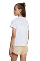 Dječja pamučna majica kratkih rukava adidas JI6220 bijela