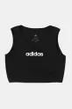 adidas top din bumbac pentru copii print negru JC9732