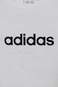 Deklice Bombažen top adidas JC9734 bela