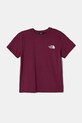 The North Face tricou de bumbac pentru copii BOX NSE S/S RELAXED TEE print roz NF0A8CJB6EO1