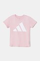 adidas tricou de bumbac pentru copii print roz JC9623