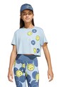 adidas tricou copii print albastru JJ3079