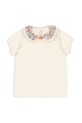Konges Sløjd t-shirt in cotone per bambini PAMI TEE GOTS KS102571 beige SS25