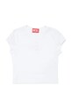 Детская хлопковая футболка Diesel TANGIE T-SHIRT хлопок белый J01830