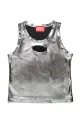 Diesel top copii TLYNYS T-SHIRT uni argintiu J02178