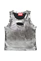 Diesel top copii TLYNYS T-SHIRT uni argintiu J02178