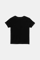 Дитяча бавовняна футболка Diesel TCUORE T-SHIRT J02233 чорний SS25