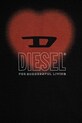 Dievča Detské bavlnené tričko Diesel TCUORE T-SHIRT J02233 čierna