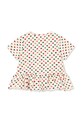 Kratka majica Konges Sløjd BASIC FRILL TEE GOTS KS103154 bež SS25