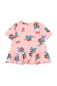 Μπλουζάκι Konges Sløjd BASIC FRILL TEE GOTS KS103154 ροζ SS25