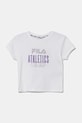 Detské bavlnené tričko Fila ISNY bavlna biela FAT0635