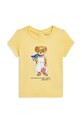 Detské bavlnené tričko Polo Ralph Lauren bavlna žltá 310965226001