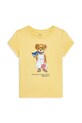 Polo Ralph Lauren t-shirt in cotone per bambini cotone giallo 312965226002
