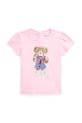 Polo Ralph Lauren t-shirt bawełniany dziecięcy nadruk różowy 310964040001
