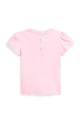 Polo Ralph Lauren t-shirt bawełniany dziecięcy 310964040001 różowy SS25
