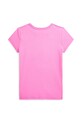 Детская хлопковая футболка Polo Ralph Lauren 313965154001 розовый SS25