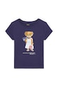 Polo Ralph Lauren tricou de bumbac pentru copii print bleumarin 312965226001