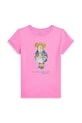 Polo Ralph Lauren gyerek pamut póló pamut rózsaszín 312965154001