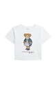 Polo Ralph Lauren t-shirt bawełniany dziecięcy nadruk biały 313965155001