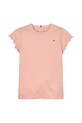 Tommy Hilfiger t-shirt dziecięcy KG0KG07052.128.176.PPYA pomarańczowy SS25